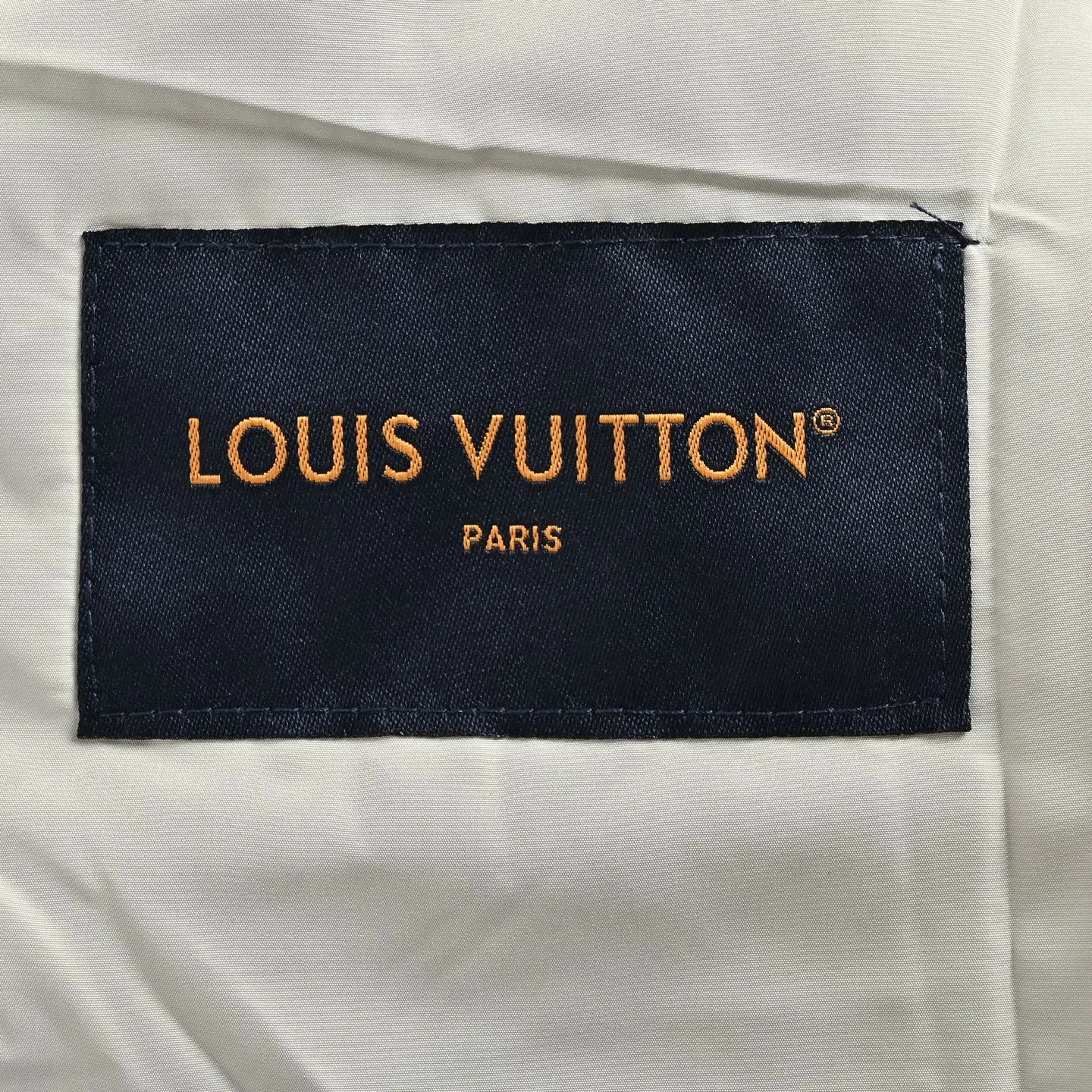 Louis Vuitton/Louis Vuitton quilted boot line embroidered cotton zipper jacket